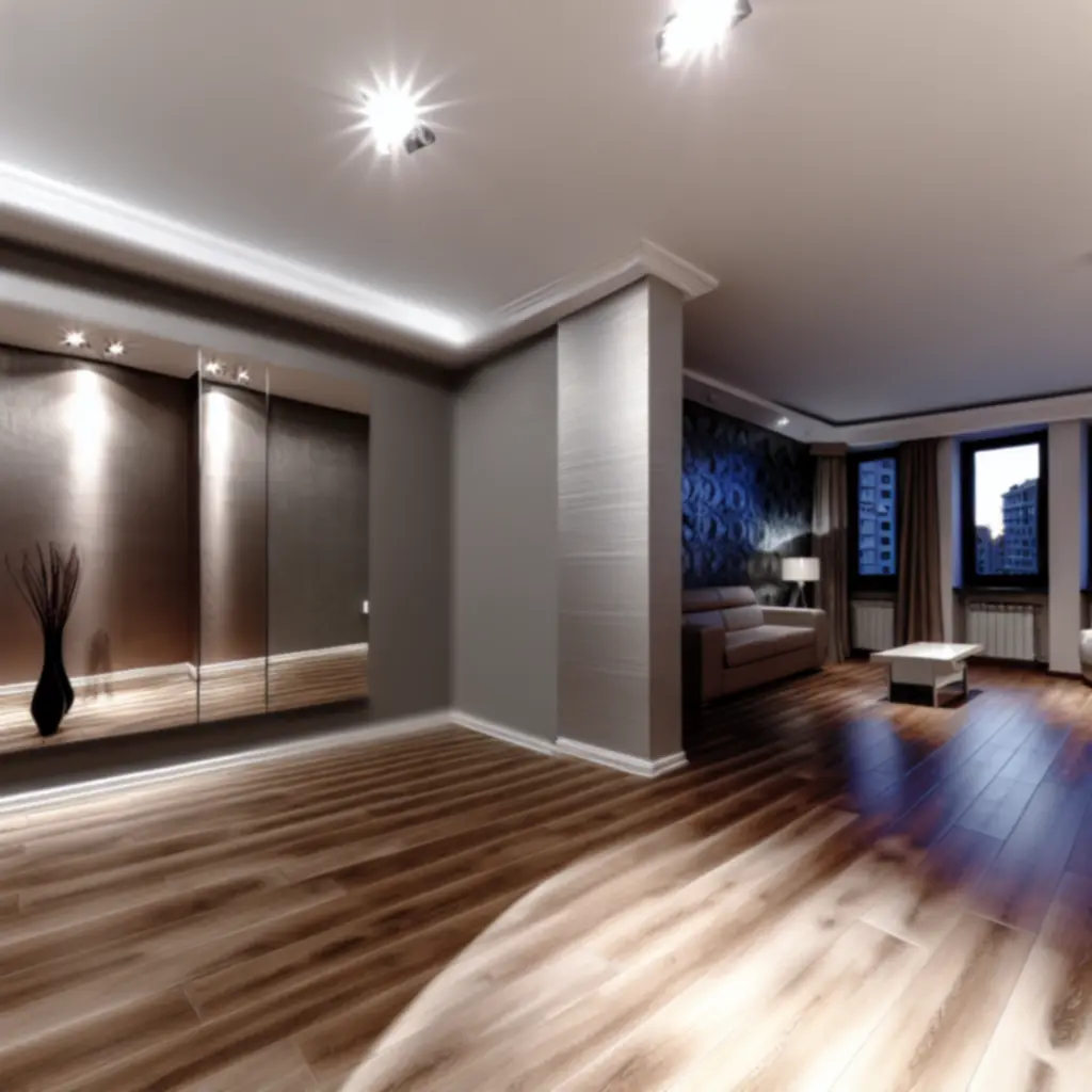 Zestawienie zdjęć wnętrz przed i po remoncie